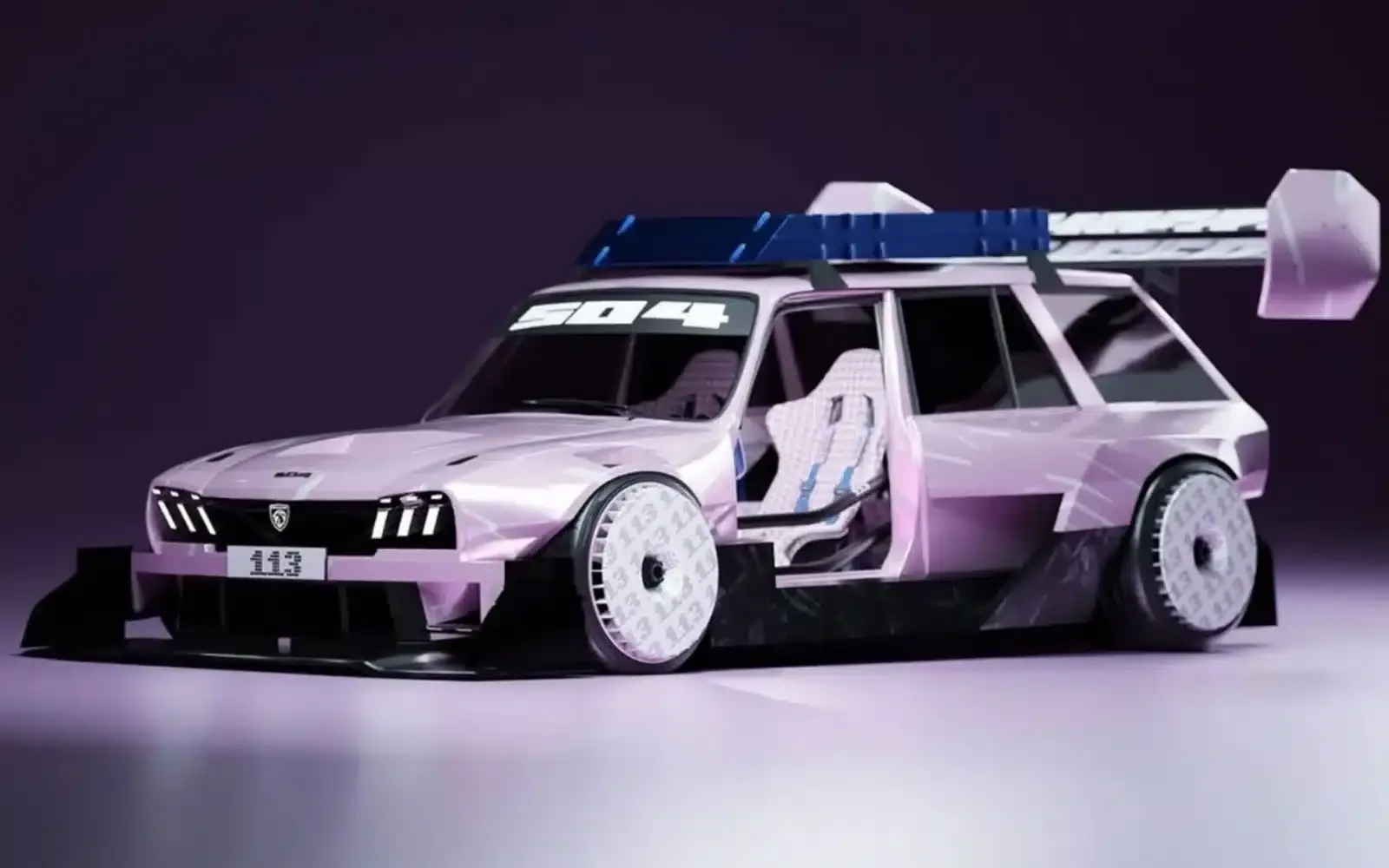 le peugeot design lab a cogite cette 504 break restomod