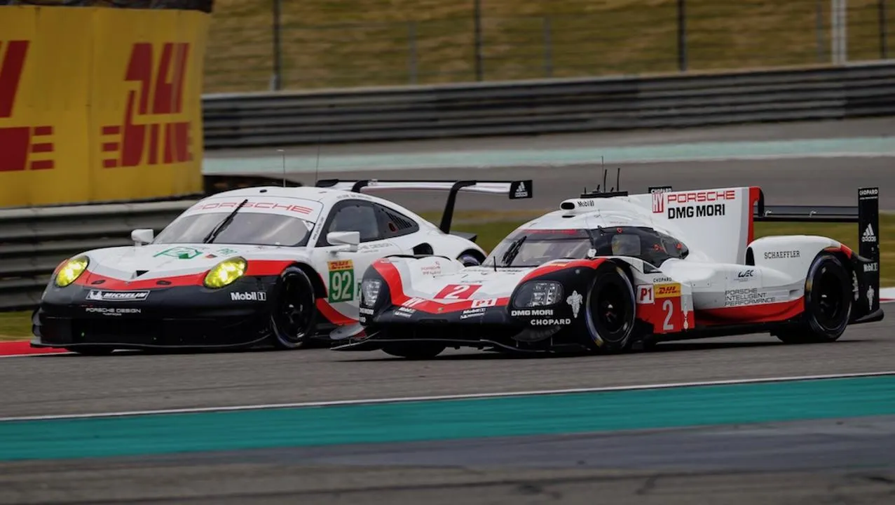 low 911 rsr 919 hybrid wec shanghai race 2017 porsche ag