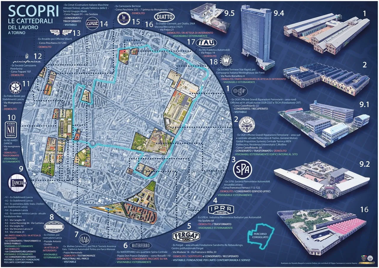mappa borgo san paolo torino automotive heritage