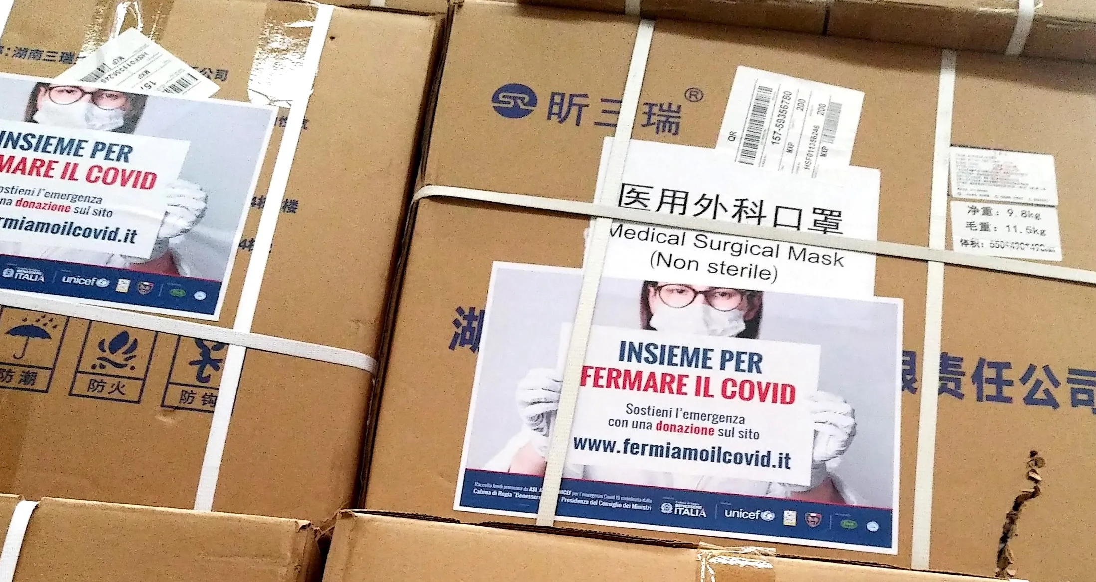 mascherine insieme per fermare il covid