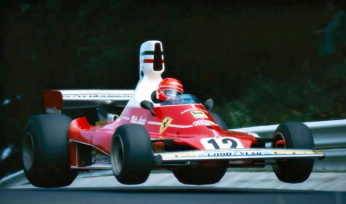 niki lauda ferrari 312t german gp nurburgring f1 1975 flugplatz record qualy lap 6 58 6