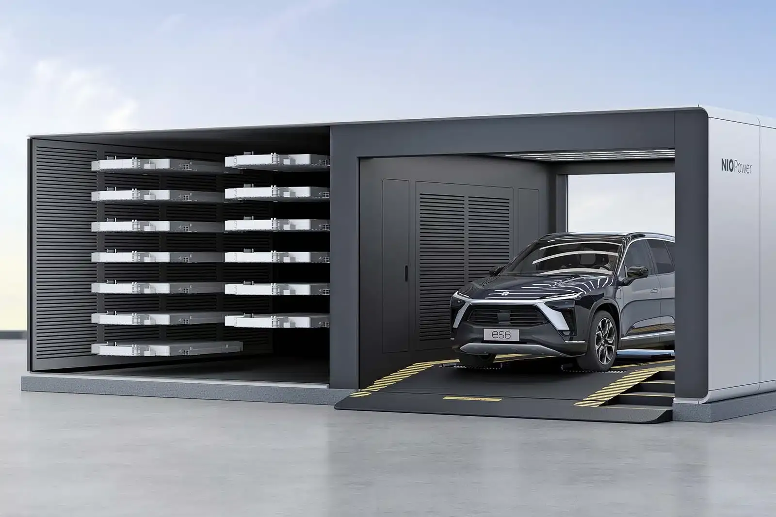 nio battery swapping station
