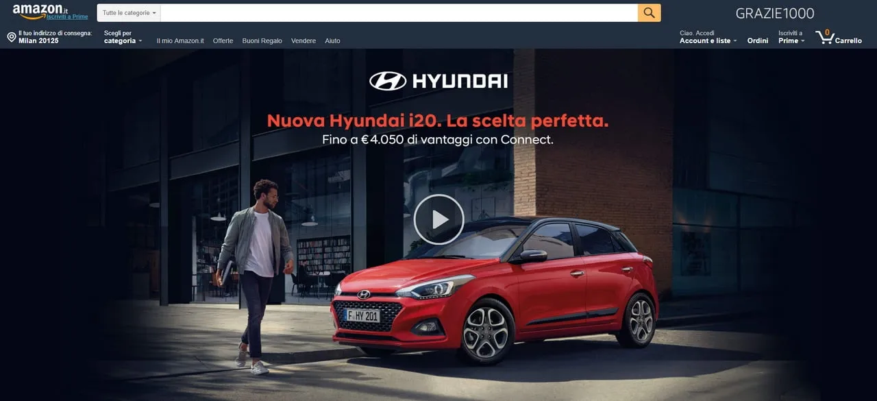 nuova hyundai i20 amazon