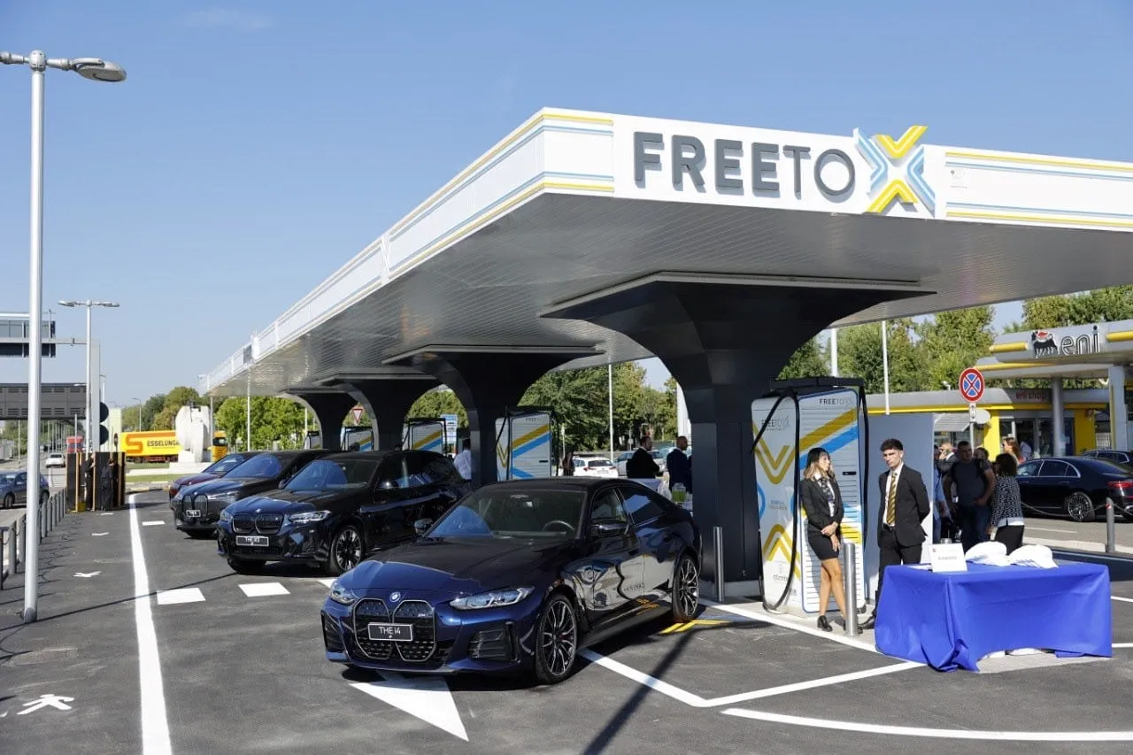 panoramica stazione di ricarica linate