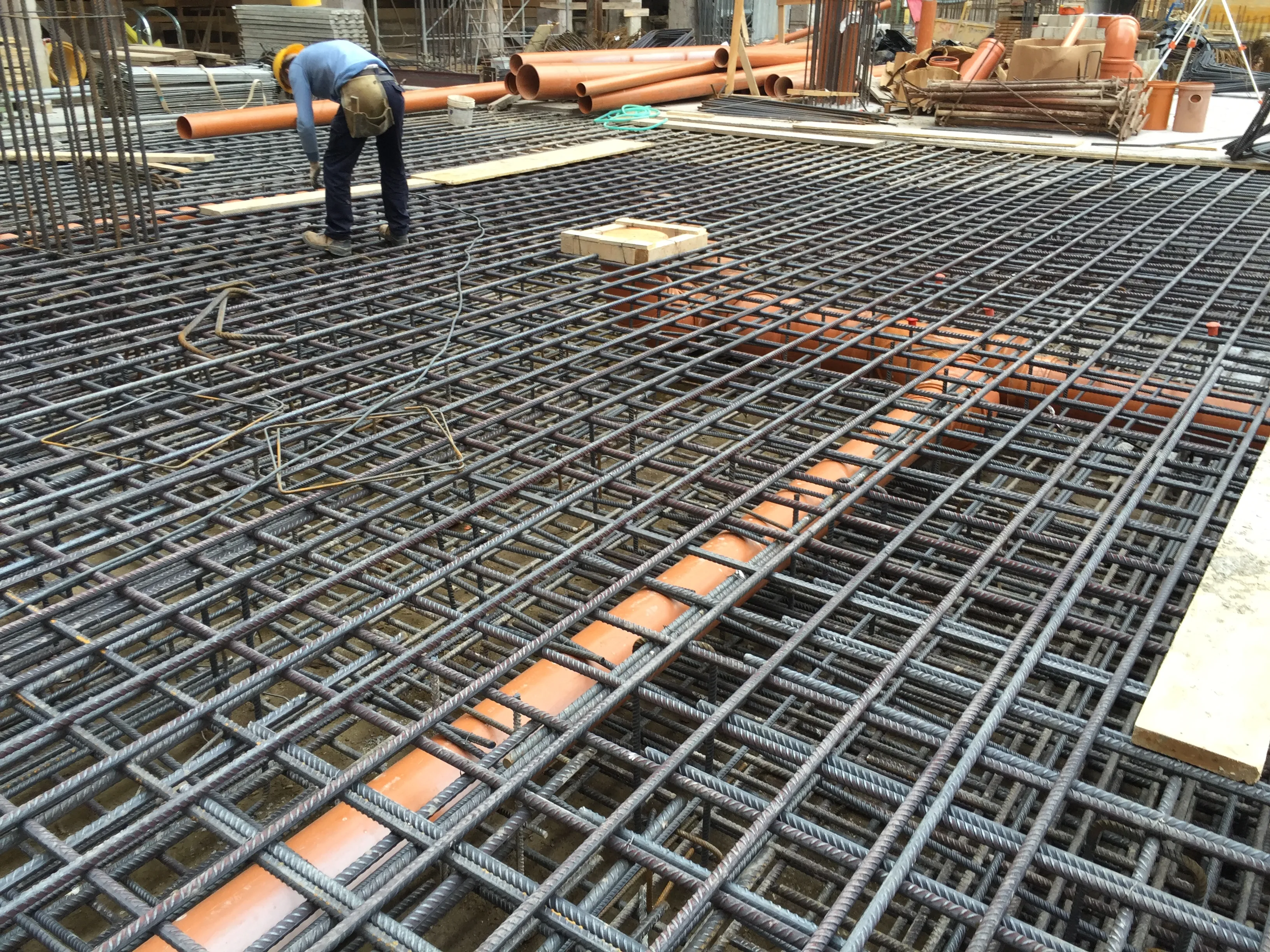 posa fibra ottica ntsg in edificio in costruzione