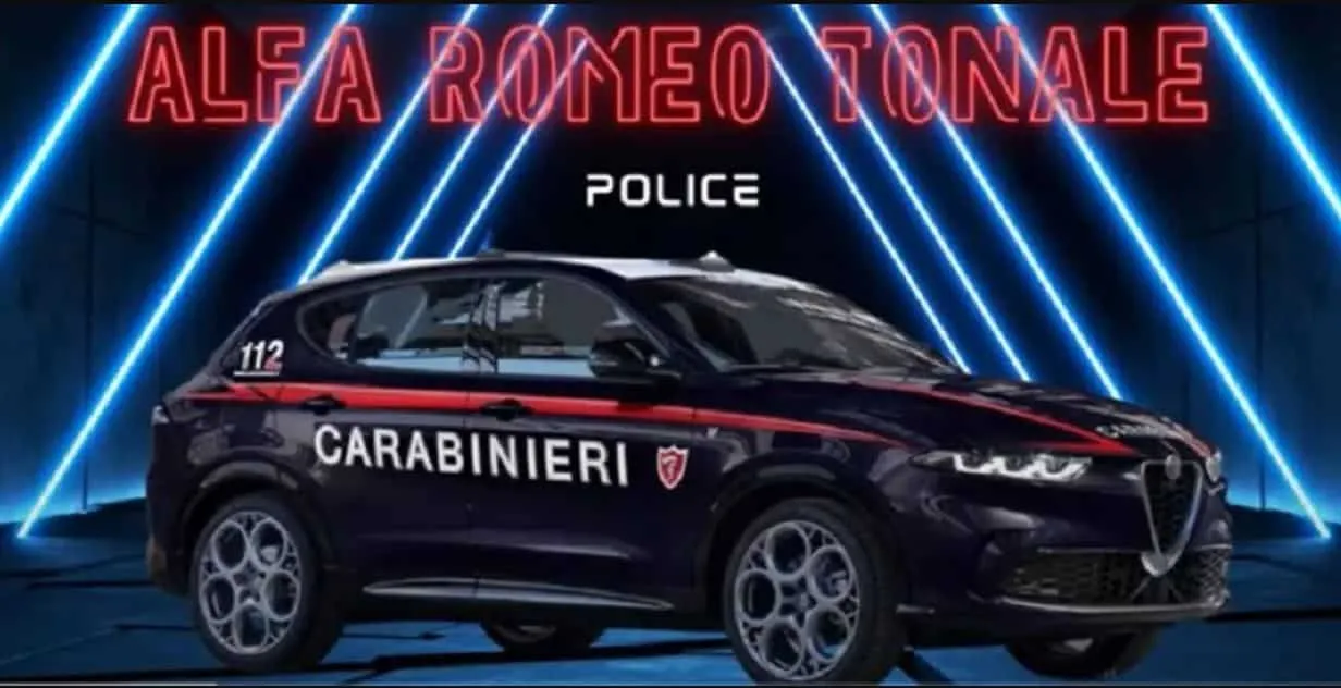 render alfa romeo tonale carabinieri