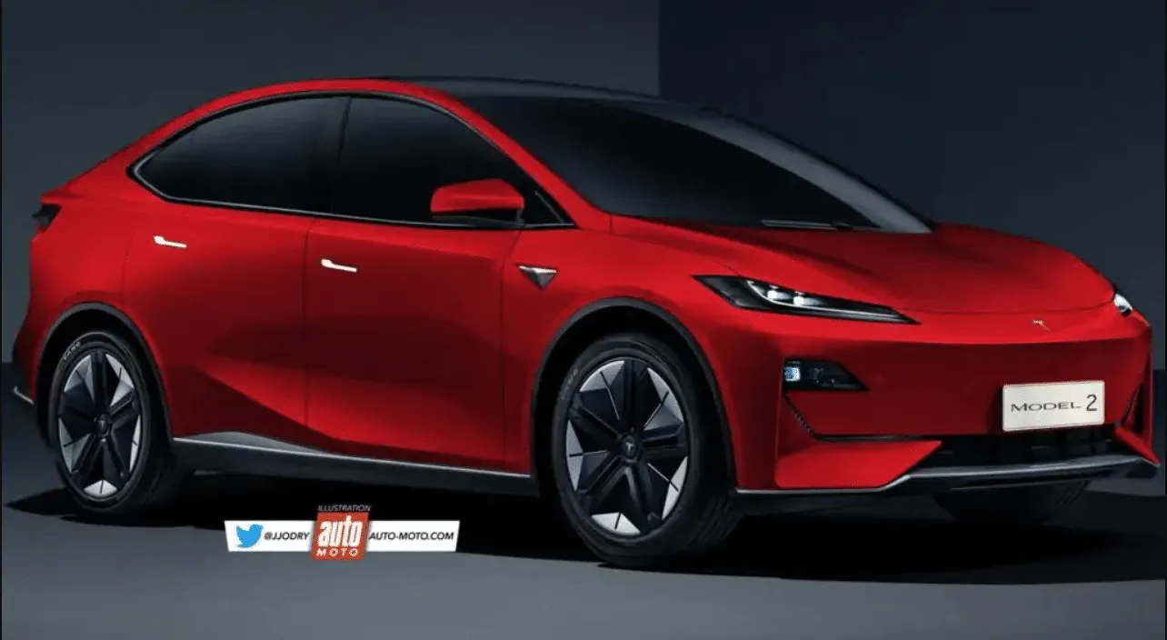 render tesla model 2