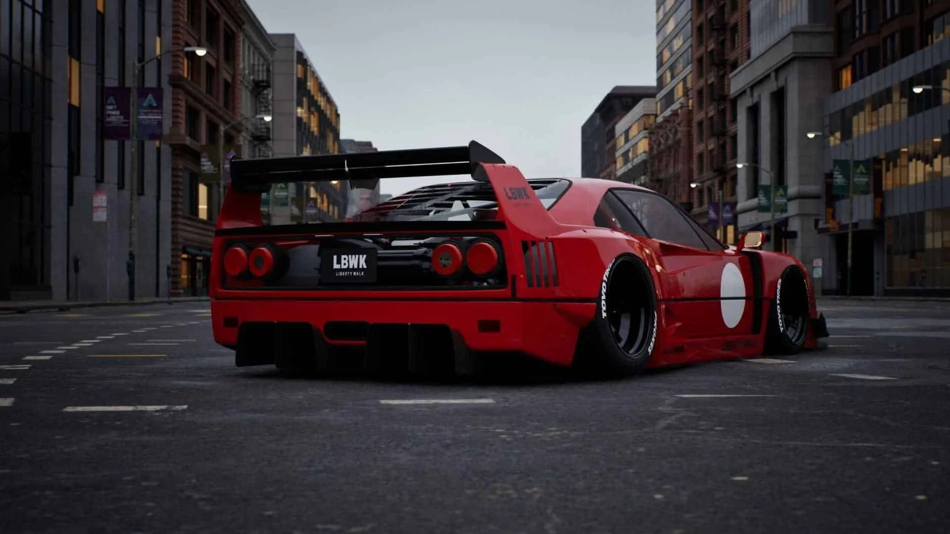 retro ferrari f40 liberty