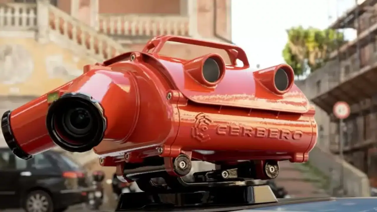 roma cerbero telecamera