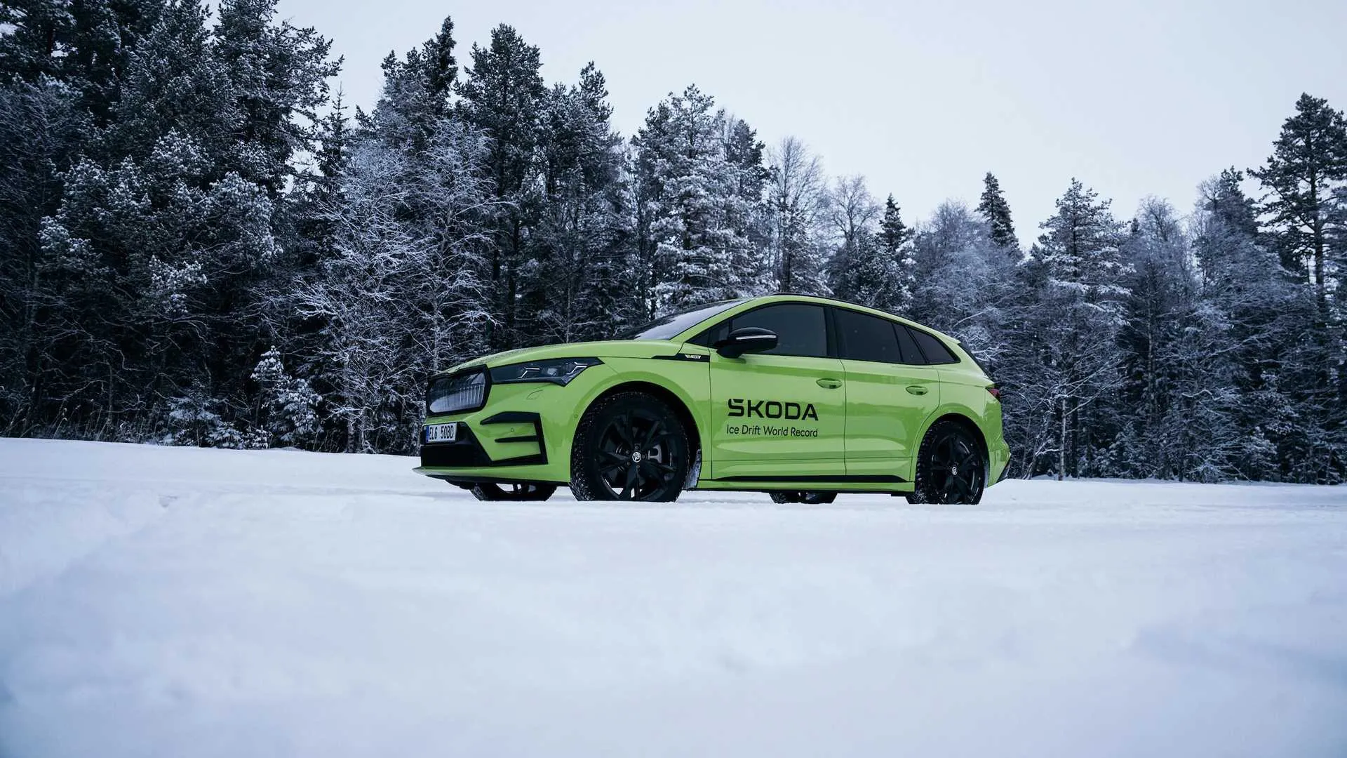skoda enyaq rs sets two guinness records