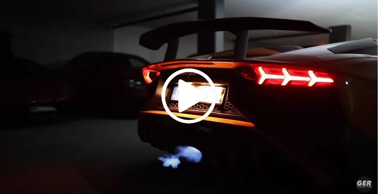 sound lamborghini aventador sv roadster