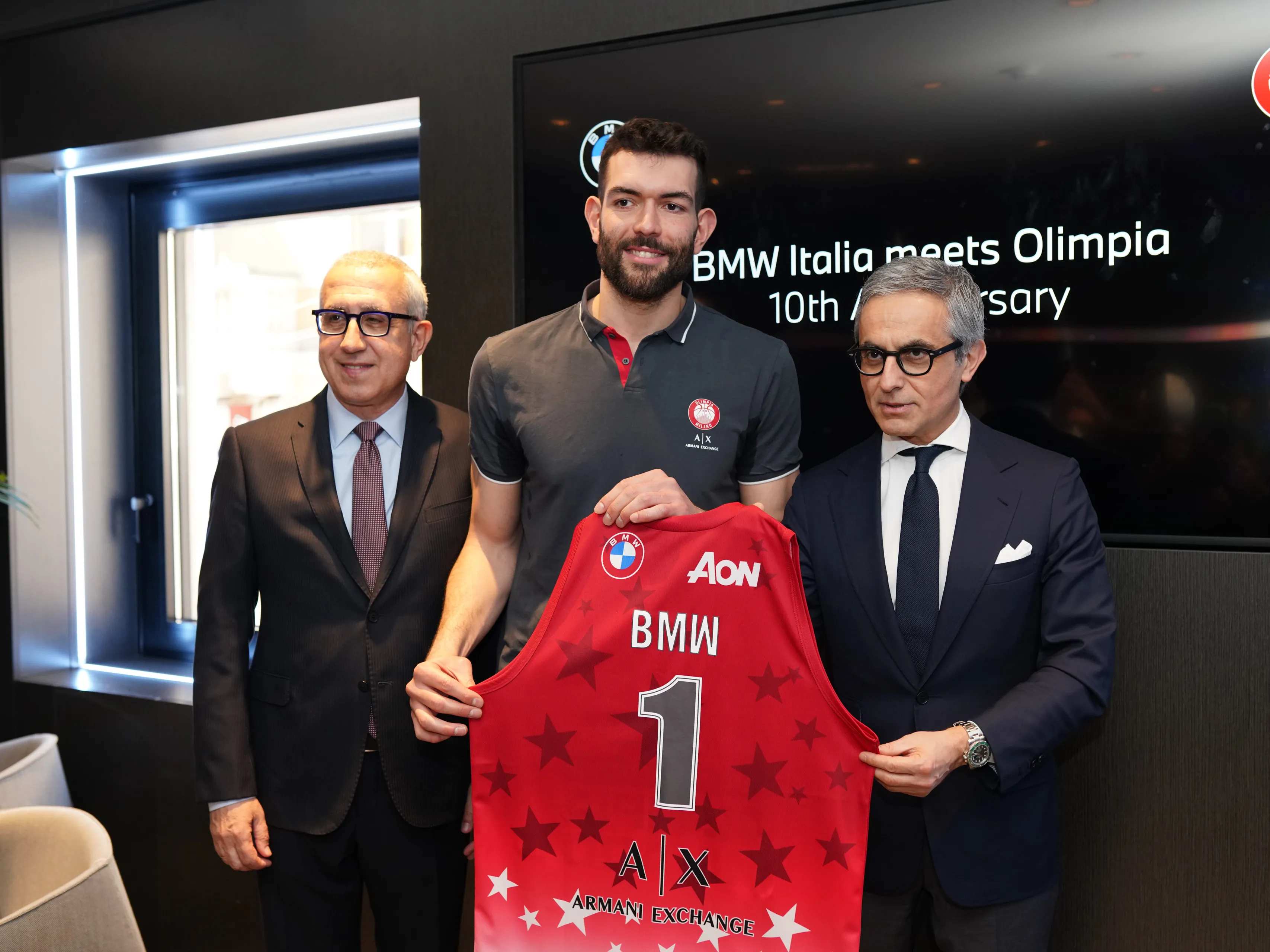 stavropoulos general manager olimpia ax giampaolo ricci massimiliano di silvestre presidente ad bmw italia