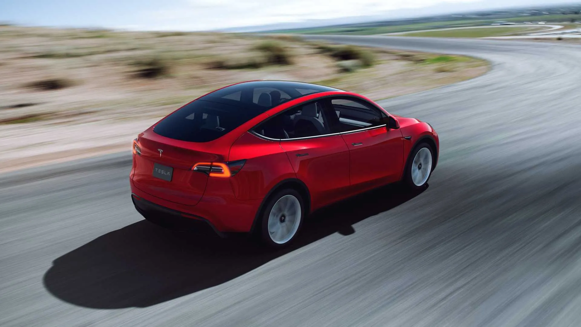 telsa model y rwd rear