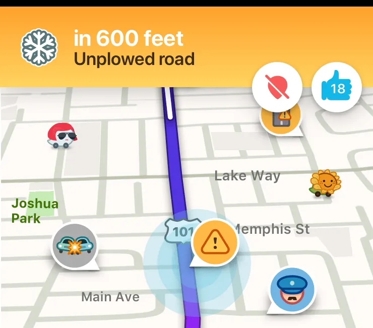 unpload road alerter