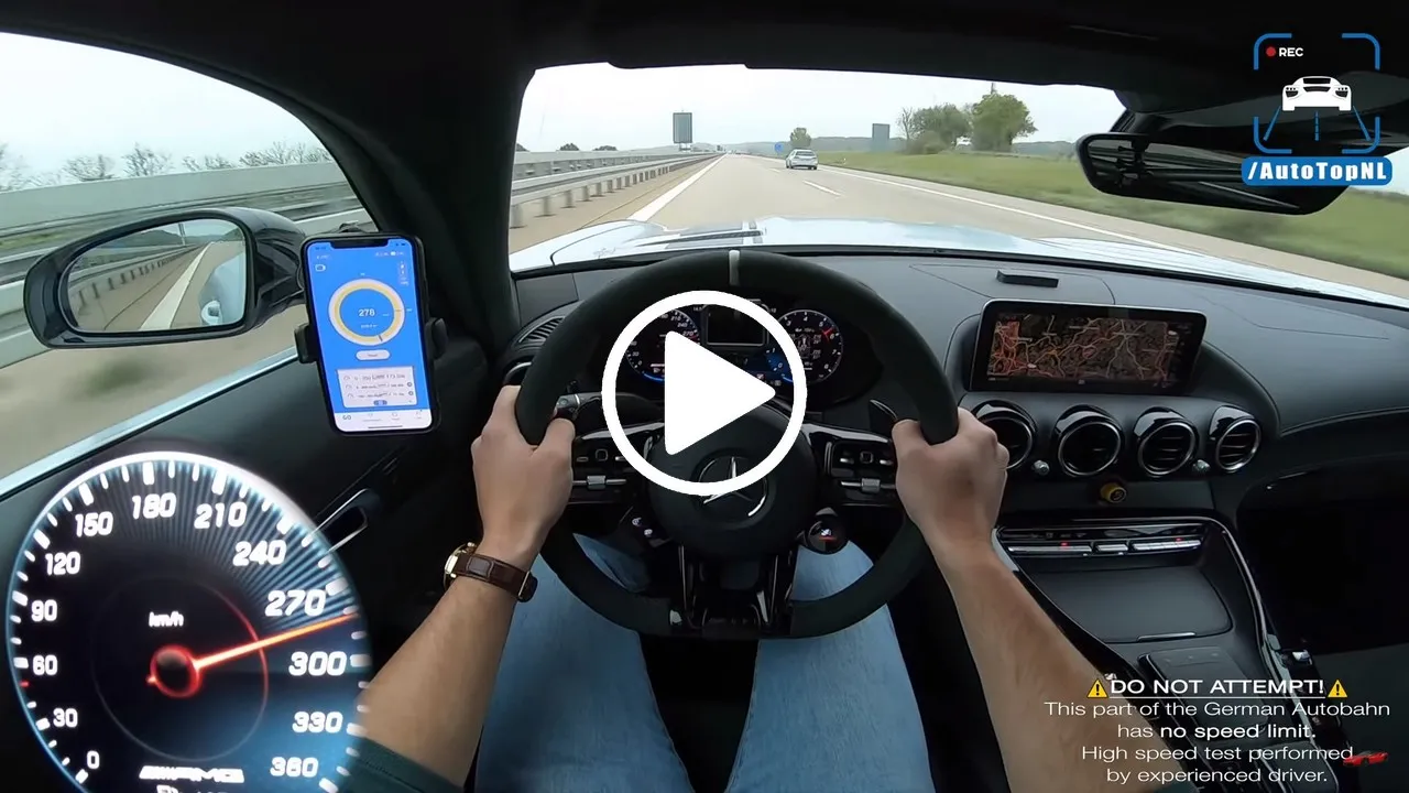 velocita massima amg gt r pro