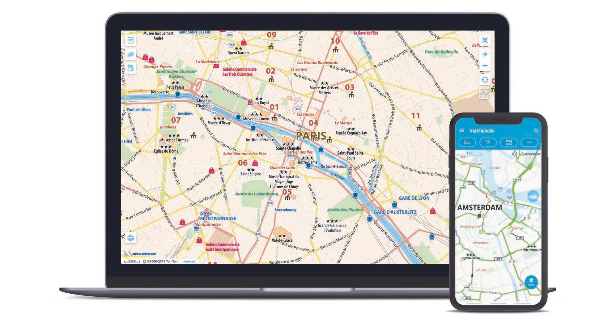 viamichelin e tomtom