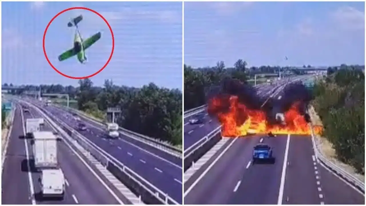 video incidente aereo