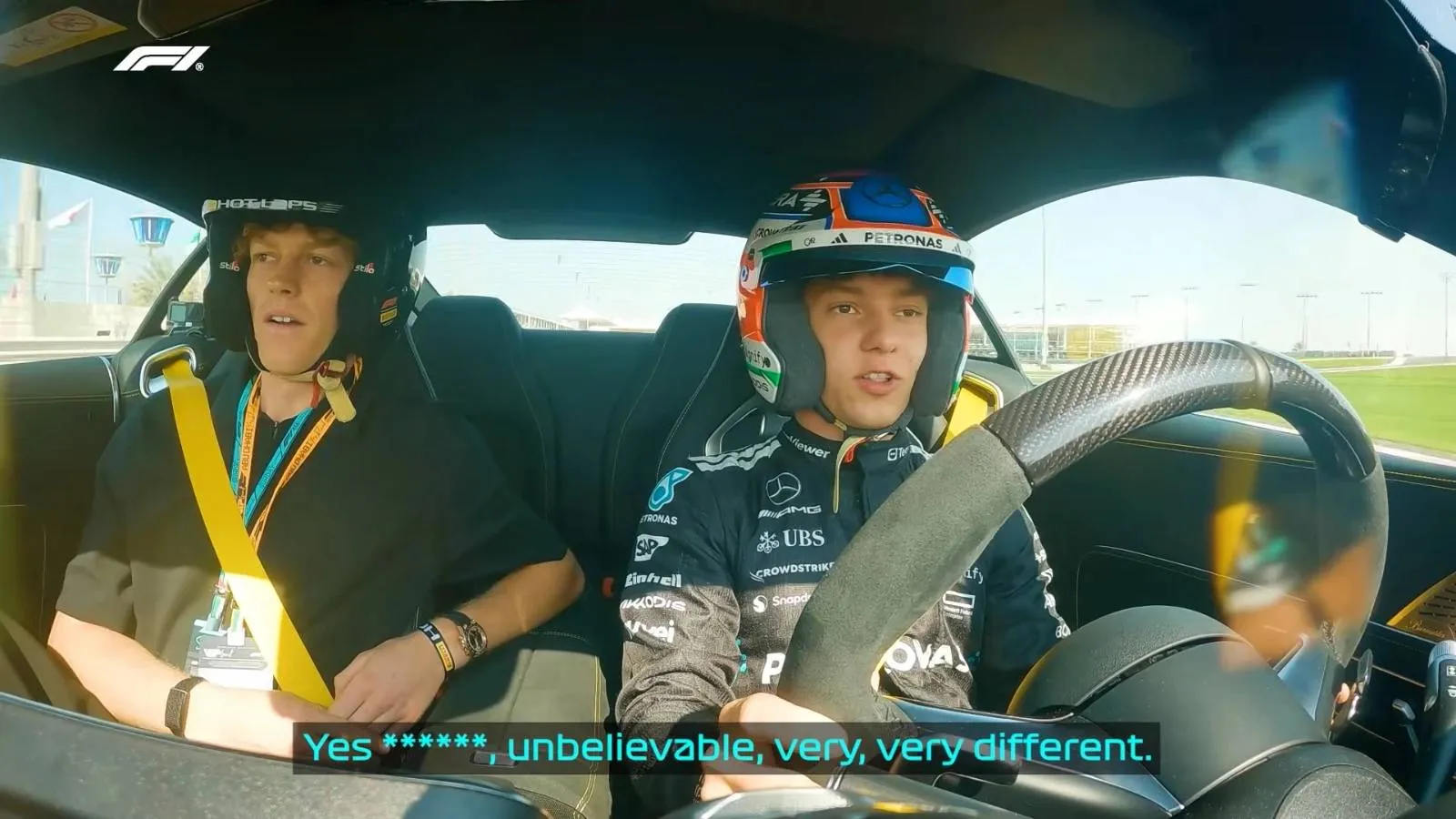 Jannik Sinner hot lap antonelli