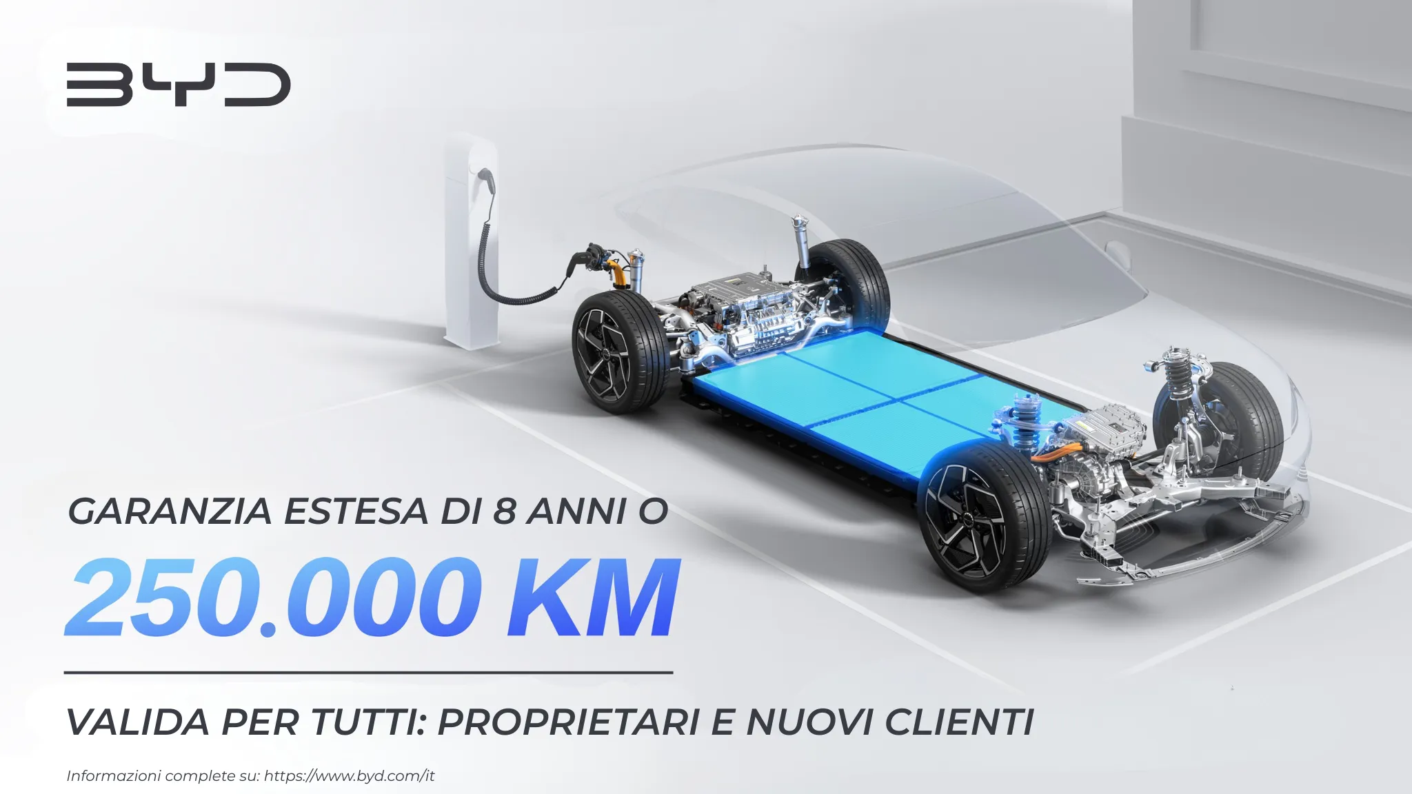 L'immagine rappresenta il pacchetto batterie esclusive di BYD chiamate Blade"