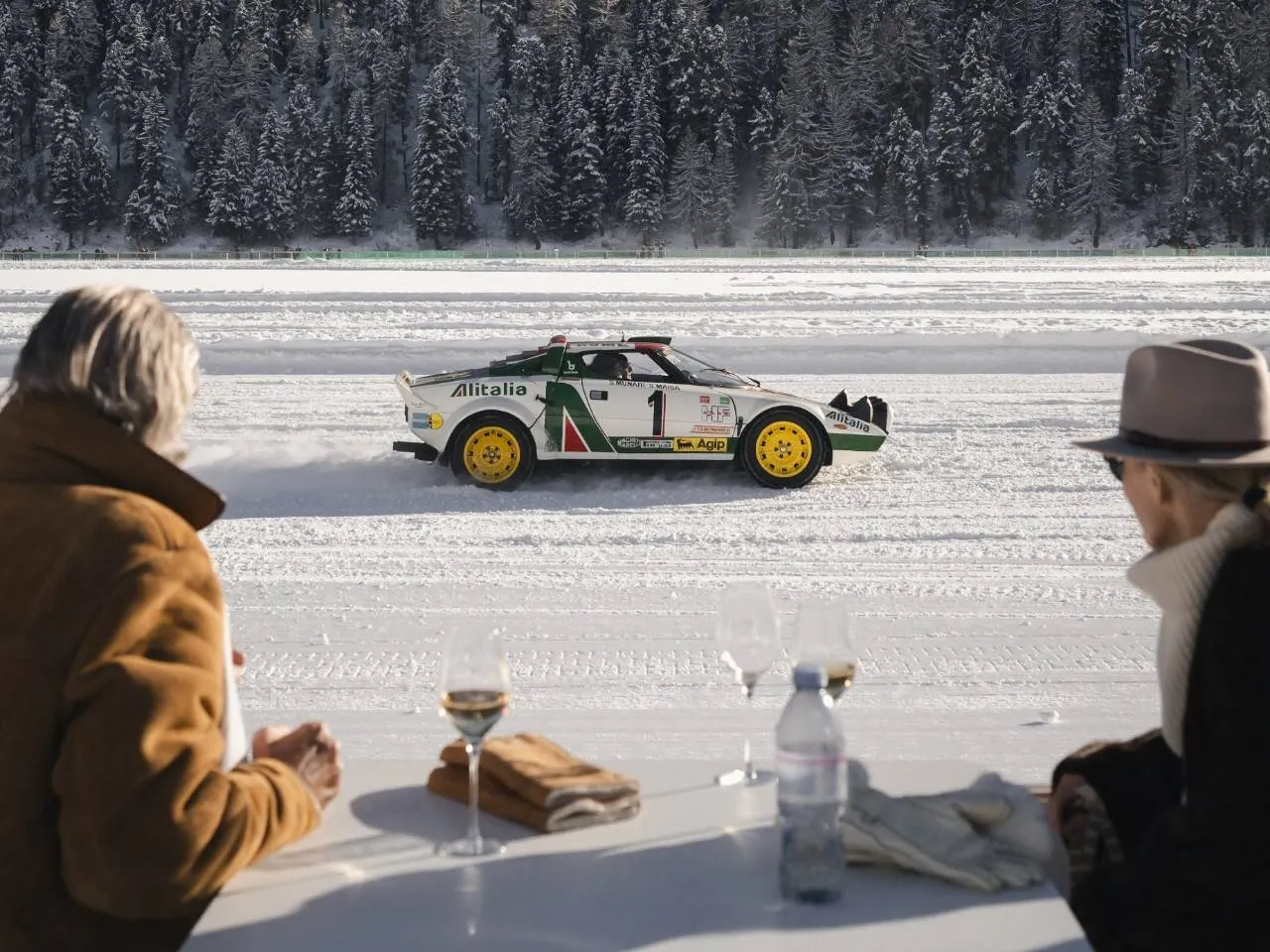 Una lancia stratos partecipa al the ice st.moritz 2026