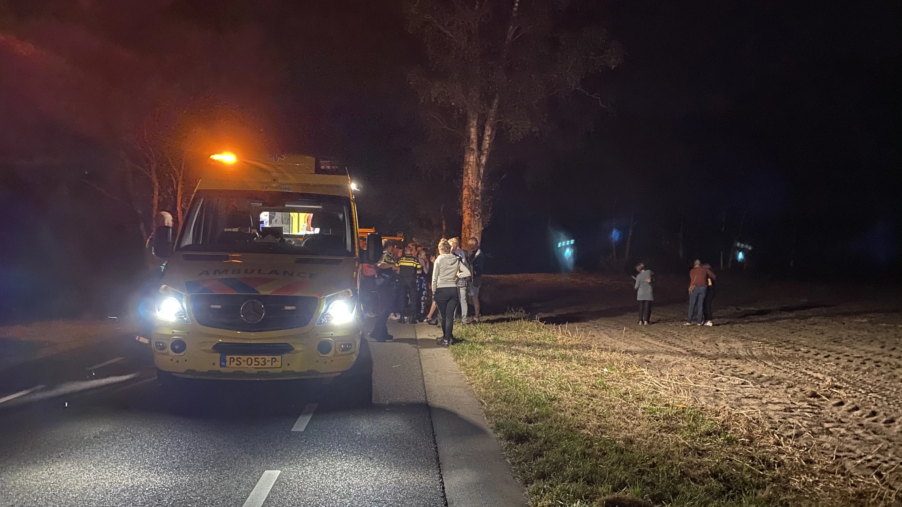 auto schept voetganger voorthuizen