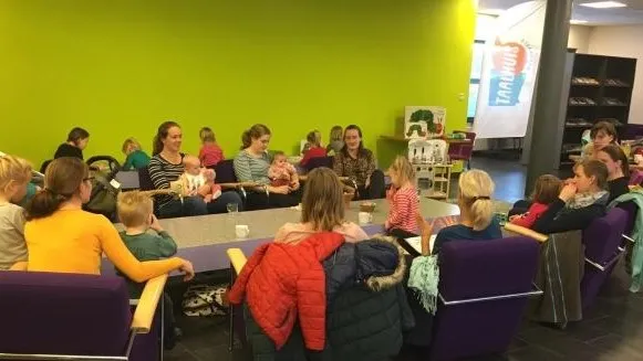 de eerste editie van boekstart babbels over voeding was goed bezocht