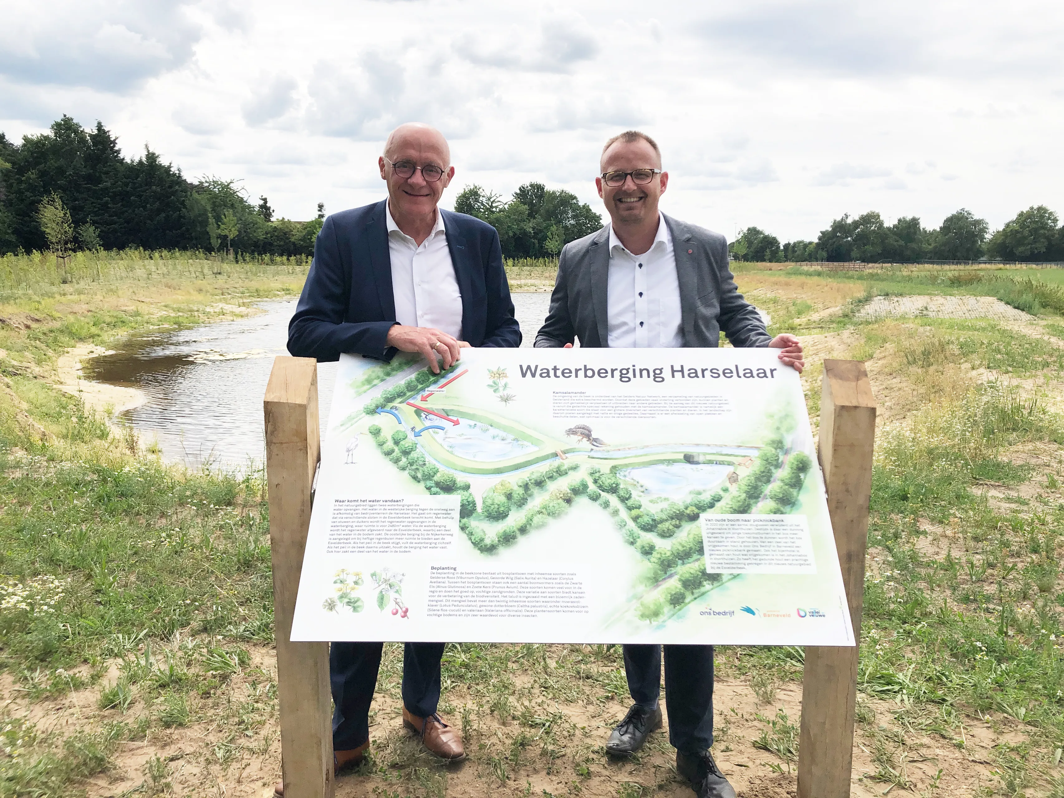 persbericht 23 034 waterberging harselaar west west officieel geopend