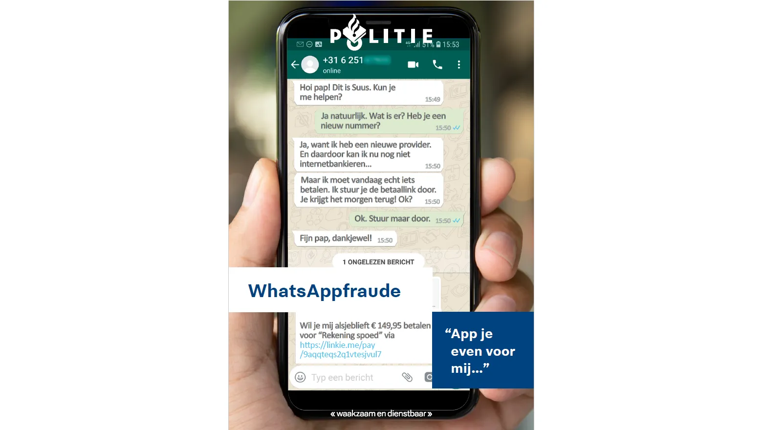 whatsapp fraude politie