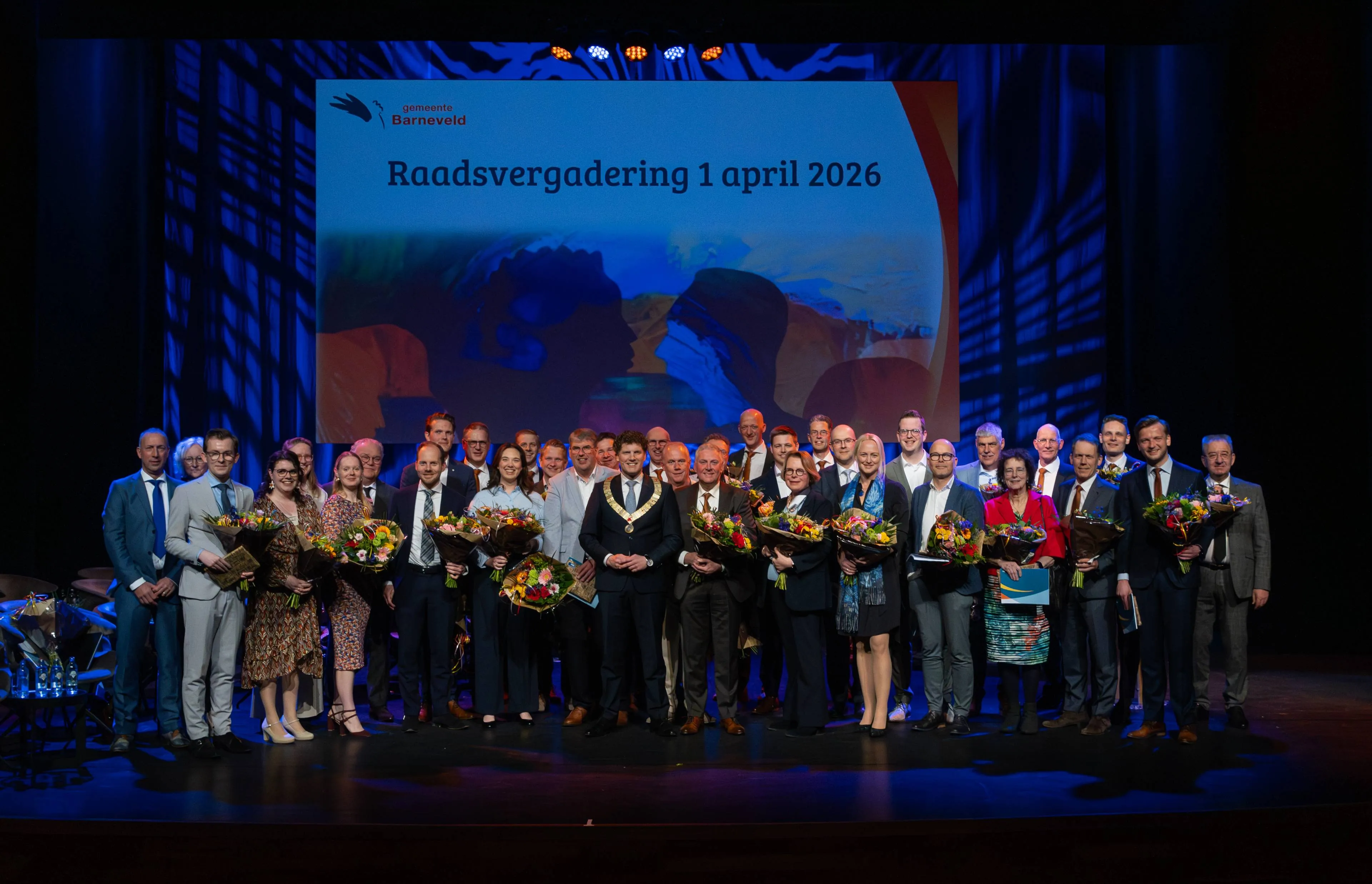 foto nieuwe gemeenteraad Barneveld