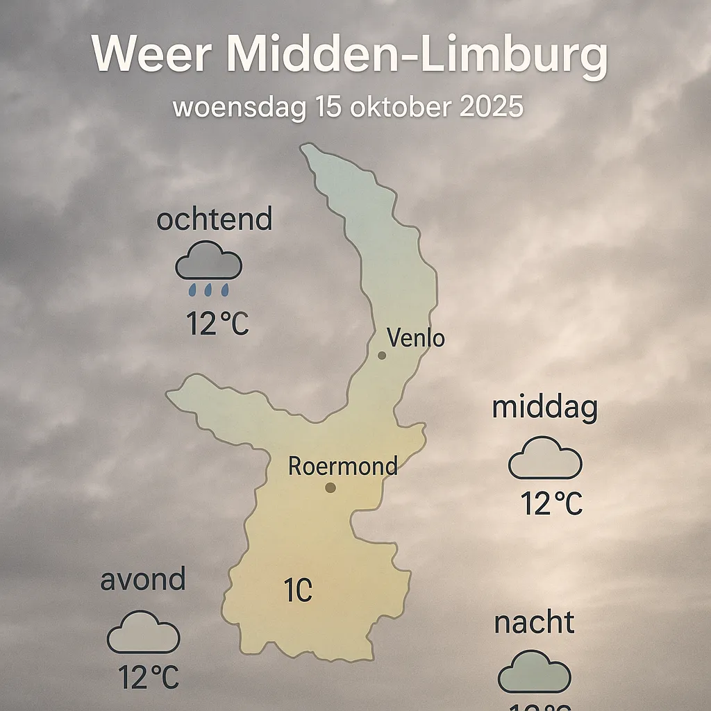 Weerbericht voor Midden-Limburg