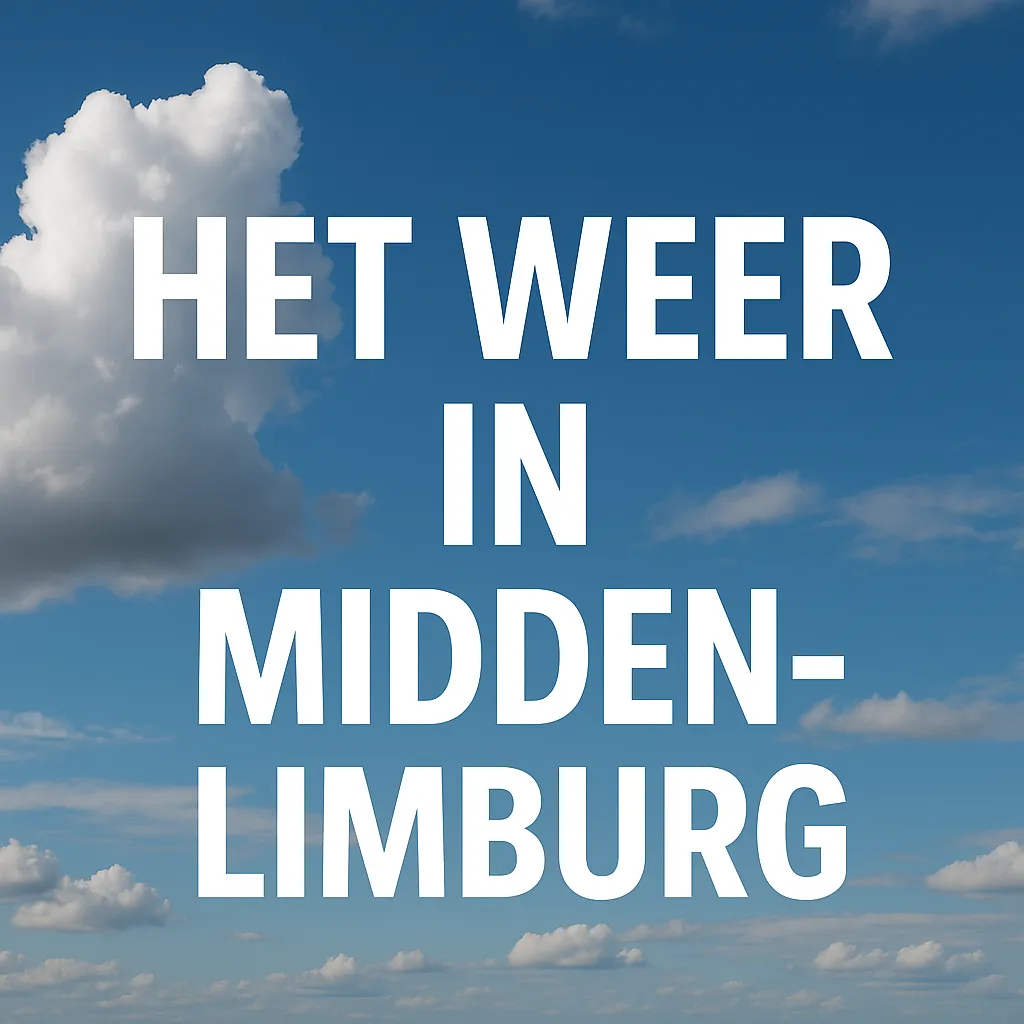 Weersverwachting voor Midden-Limburg