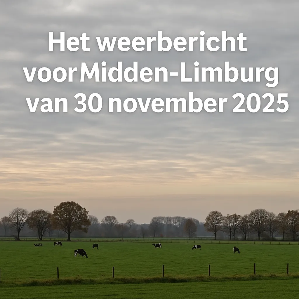 Weerbericht Midden-Limburg, 30 november 2025