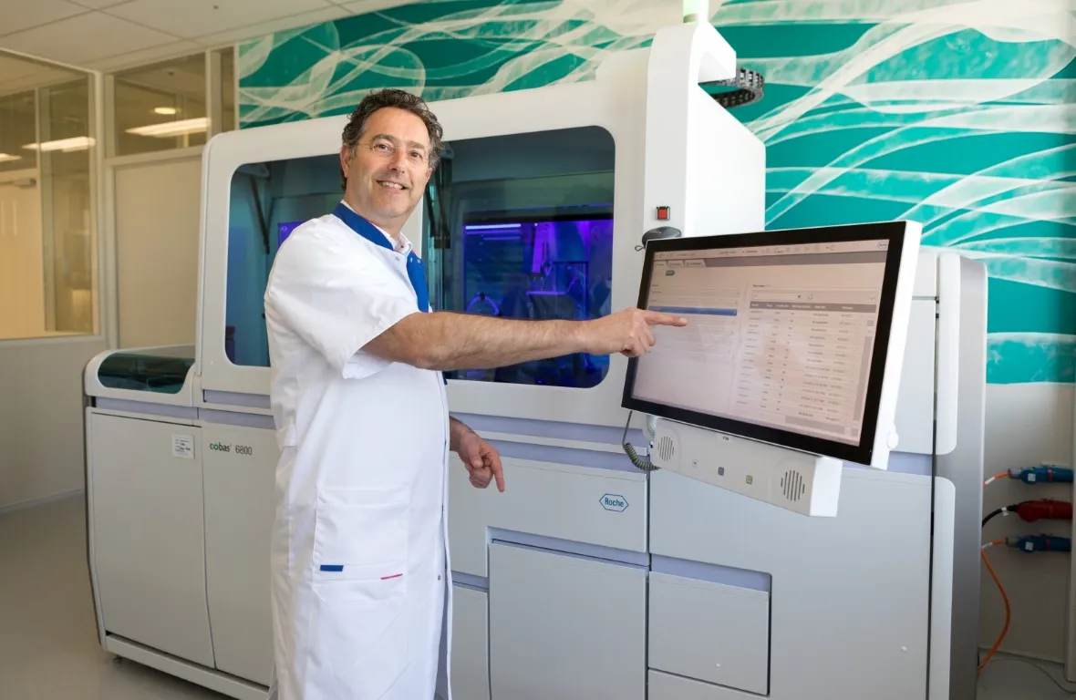 bram diederen van microvida bij testmachine corona