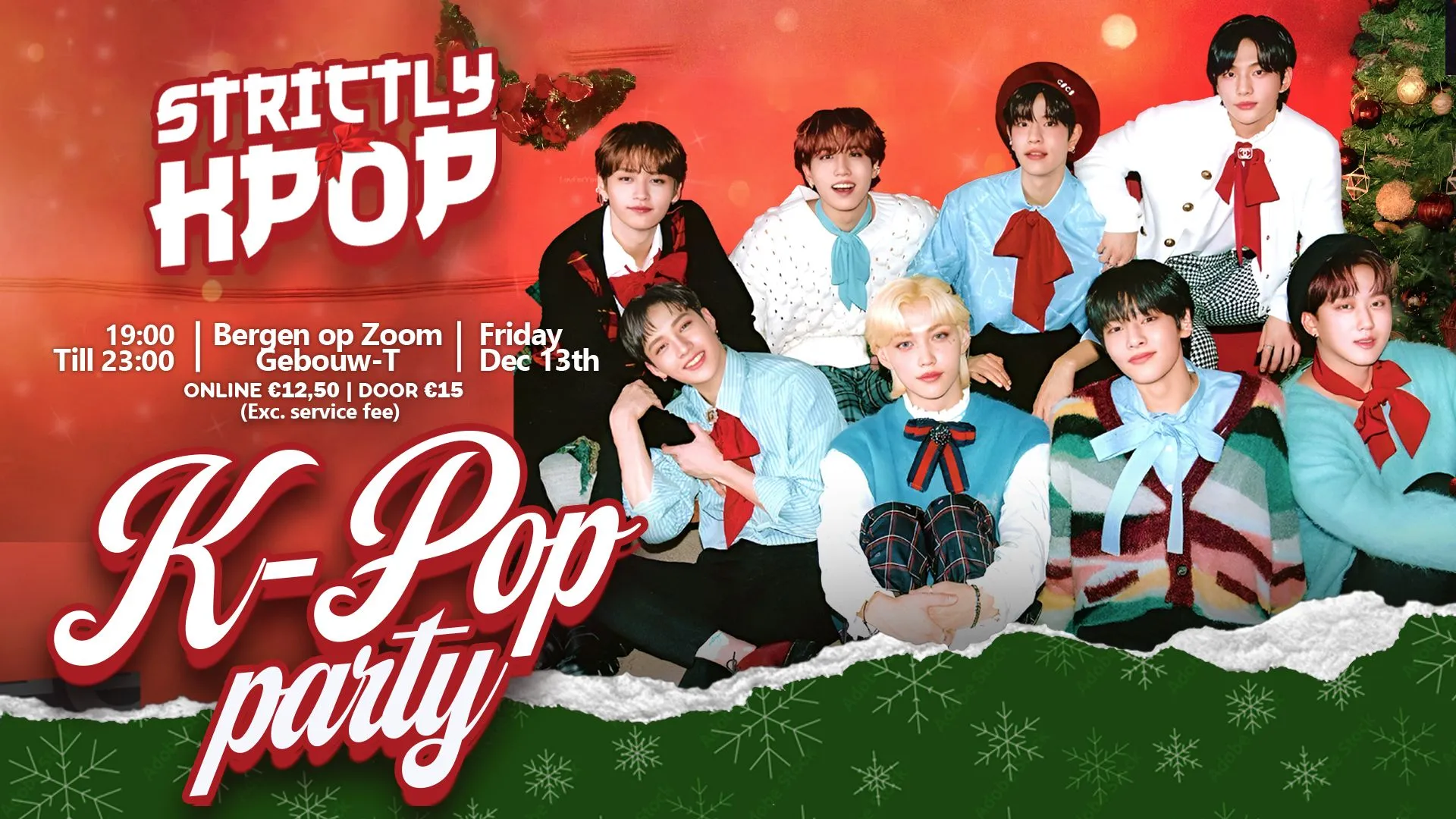 strictly k pop banner gebouw t