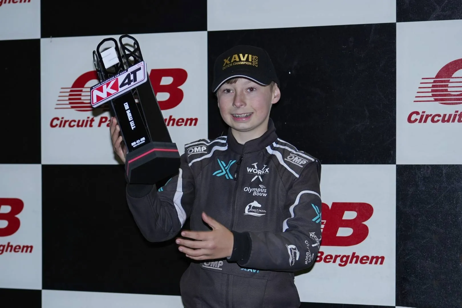 Xavi Radecke Nederlands kampioen Mini 2 takt (Groot)