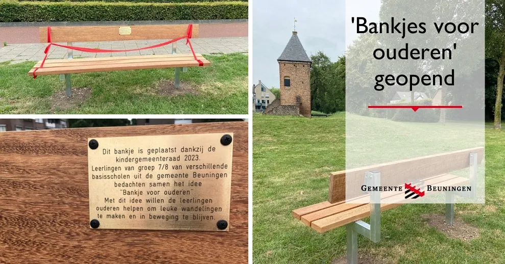 bankjes voor ouderen geopend