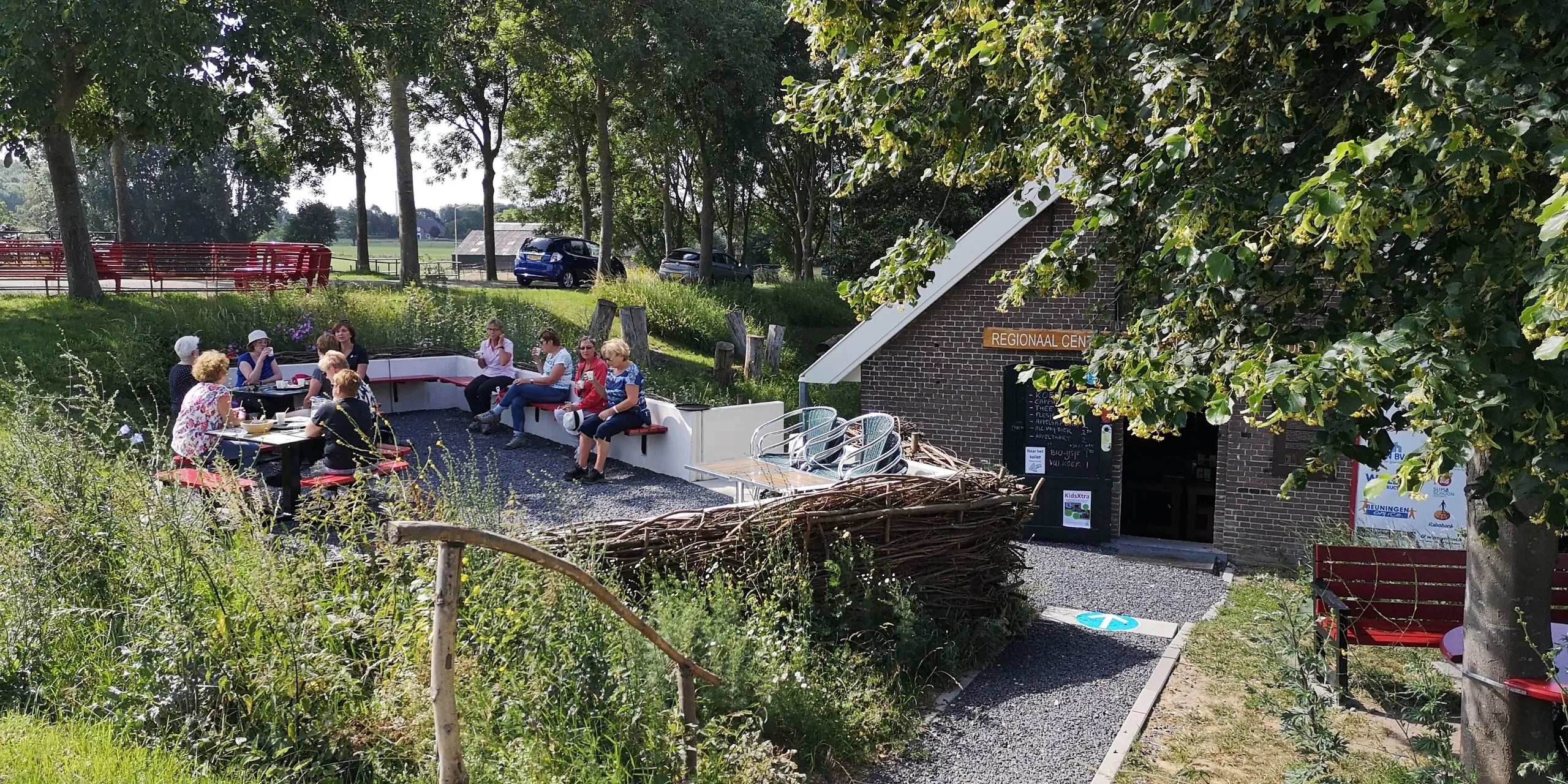 dijkterras van het dijkmagazijn