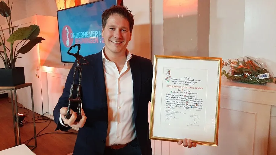 foto winnaar ondernemer van het jaar 2021 ivo thijssen