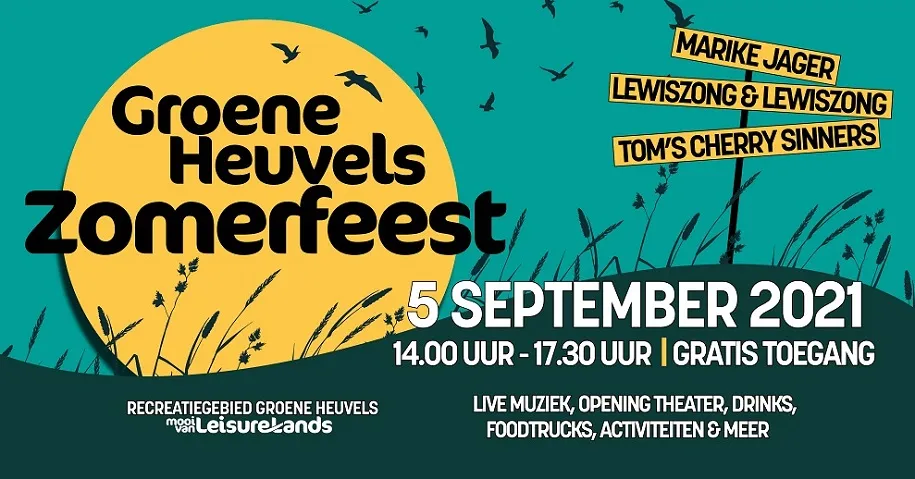 groene heuvels zomerfeest banner 5 september