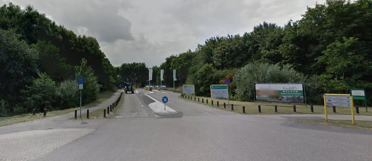 ingang groene heuvels