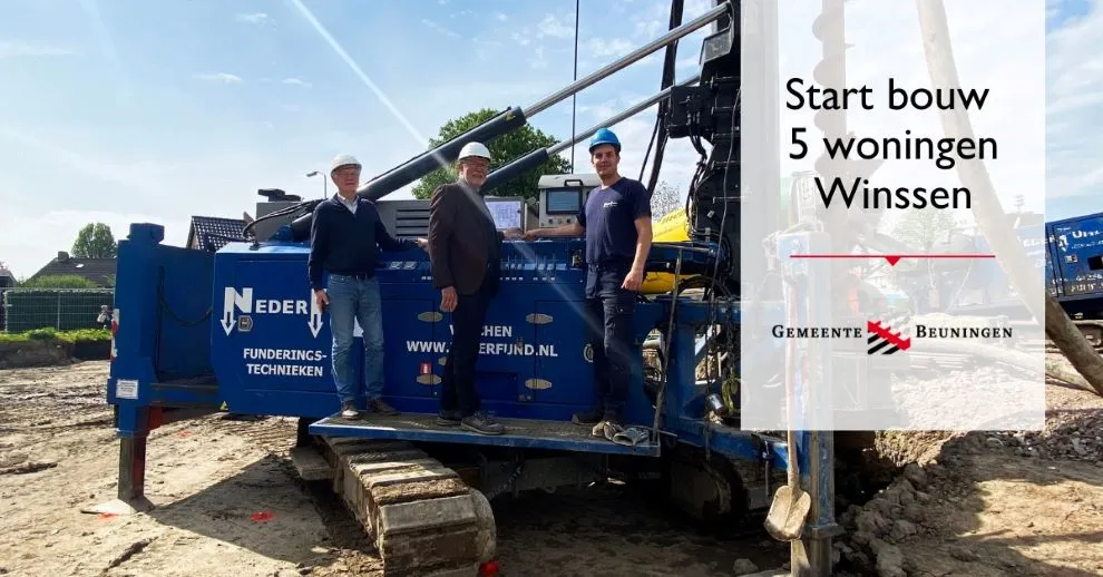 start bouw 5 woningen winssen