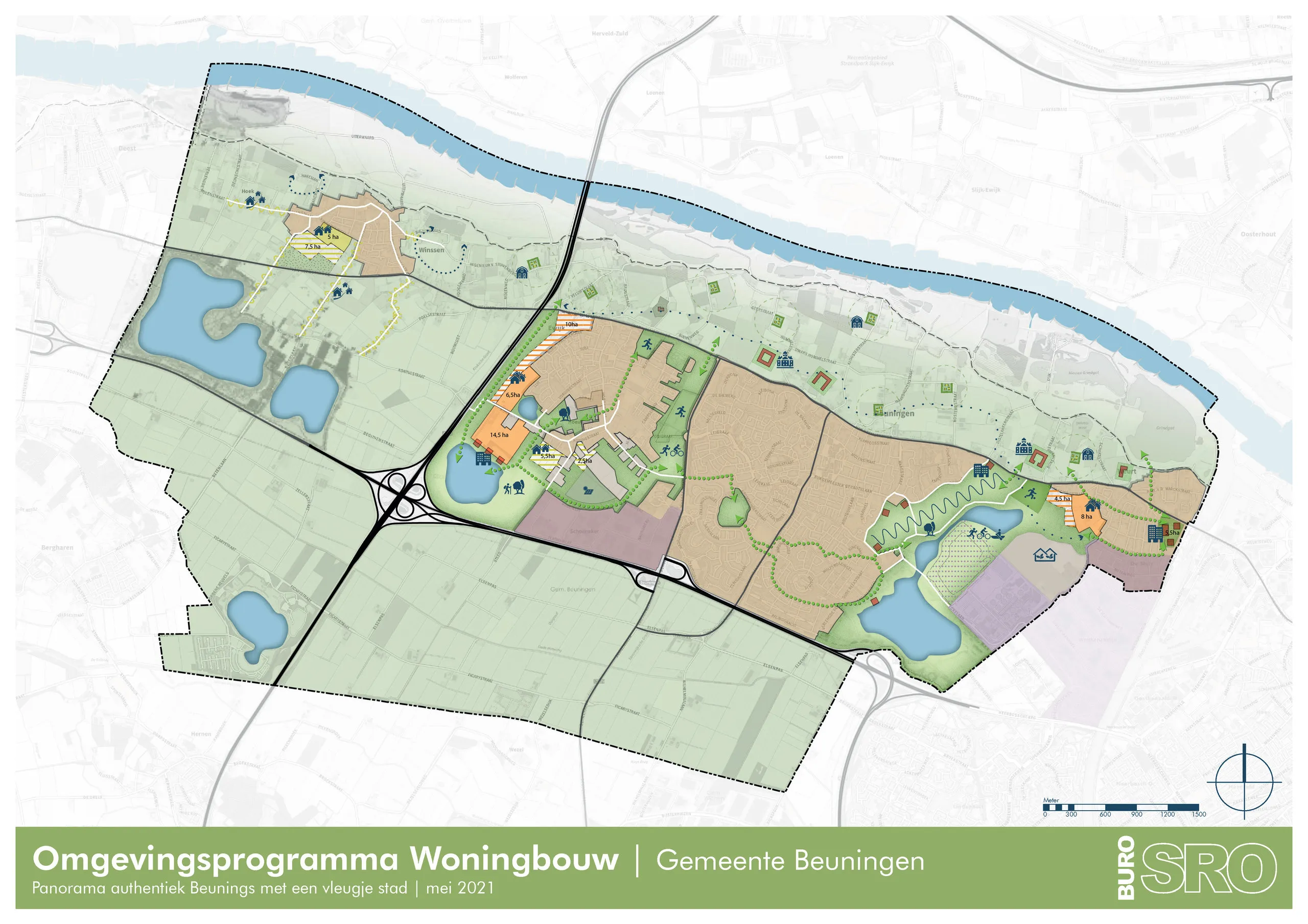 toekomstbeeld doorsnede authentiek beunings met een vleugje stad