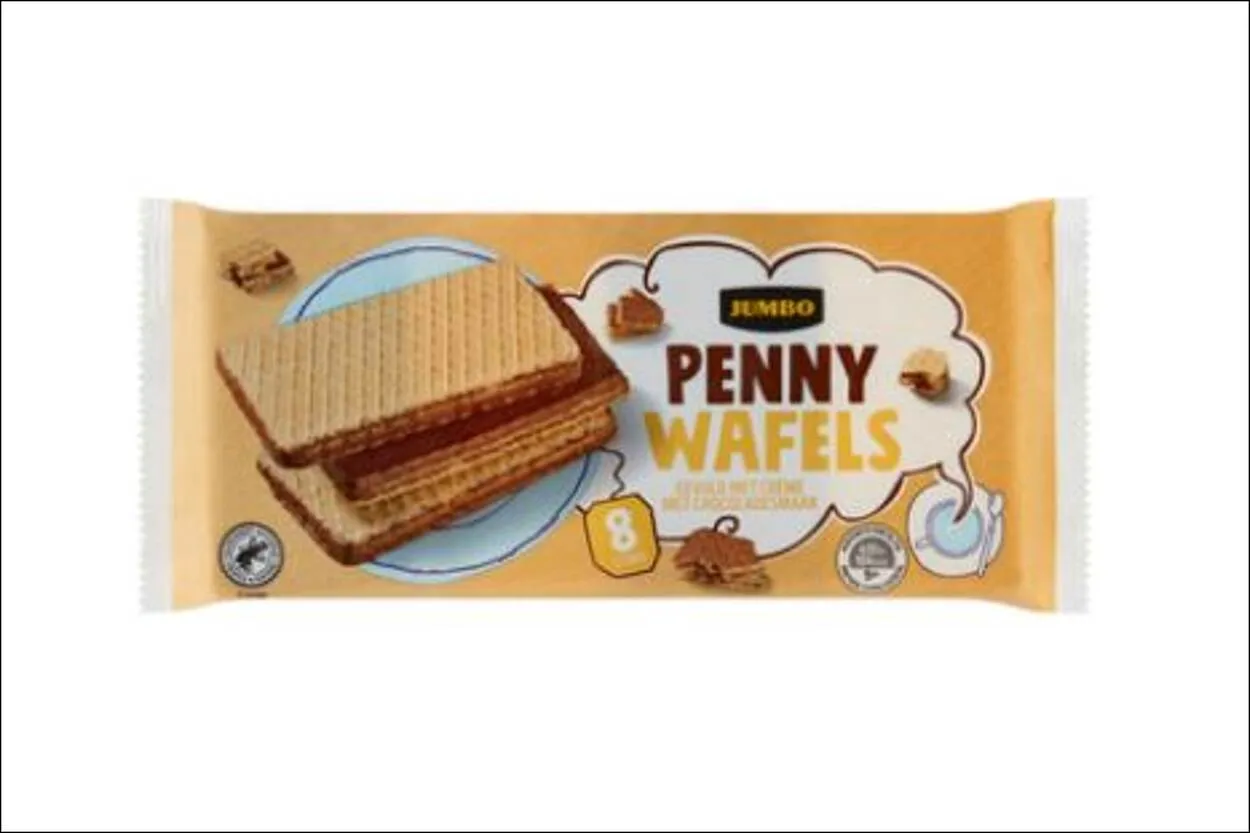 veiligheidswaarschuwing pennywafels jumbo