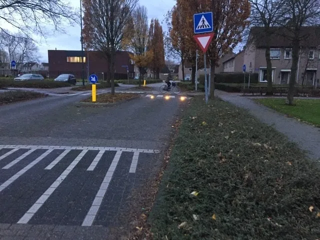 voorbeeld van led lichten oversteekplaats
