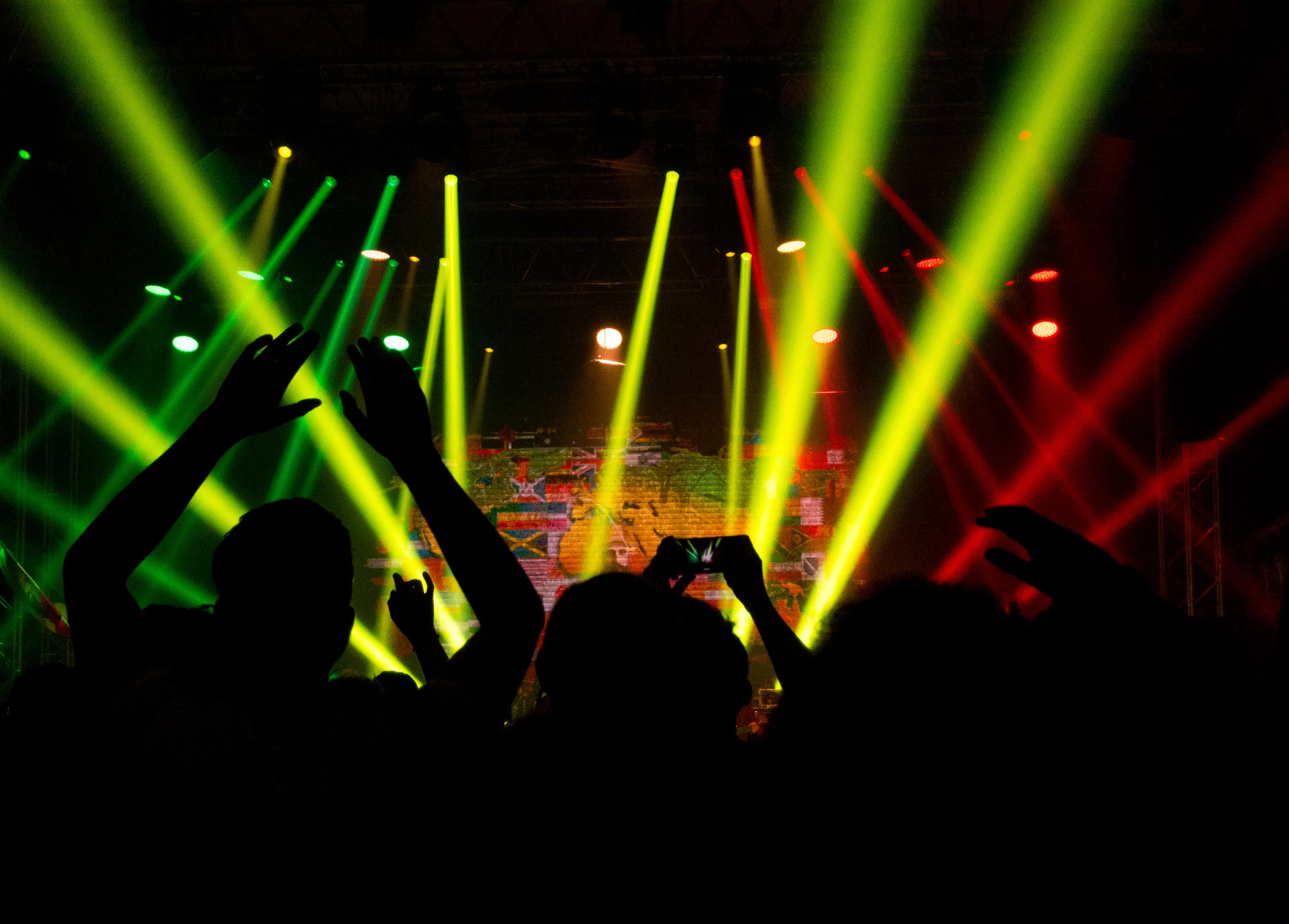 dancing people on the party