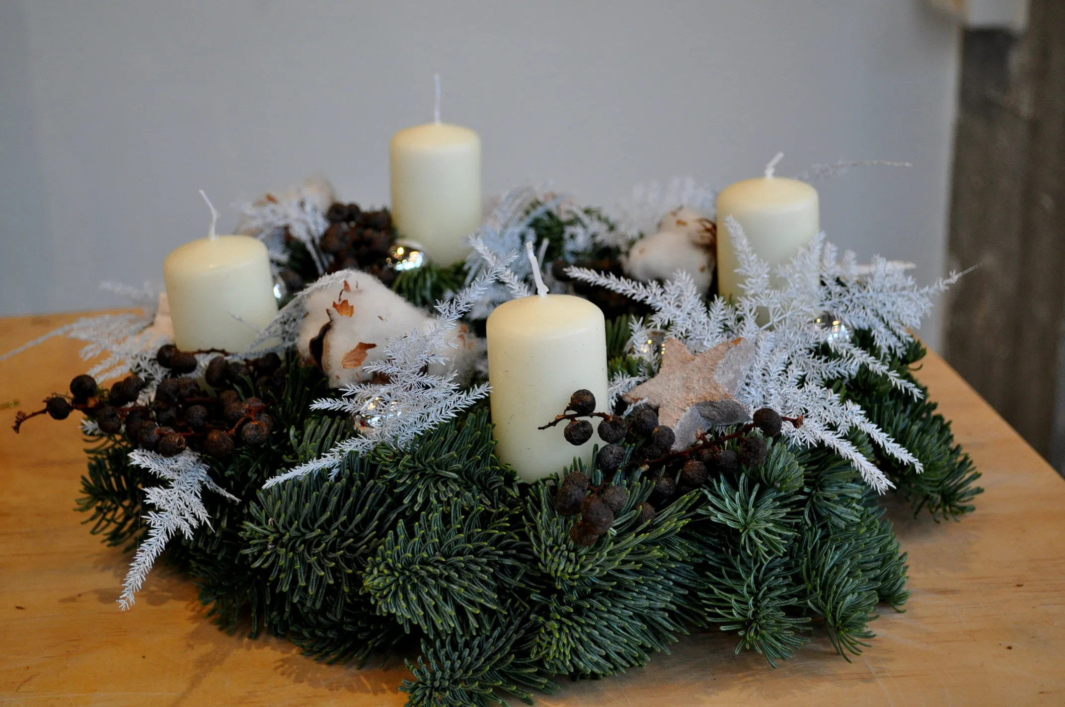 kerststukje adventskrans