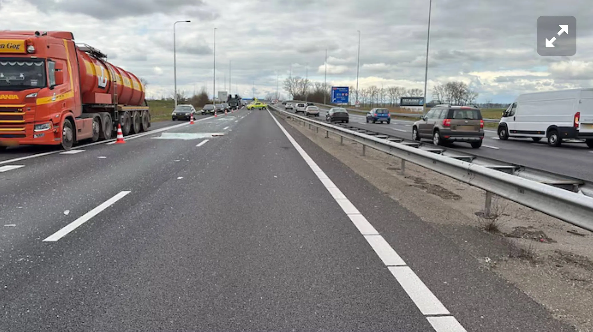 glas op de weg a59 waalwijk rijkswaterstaat