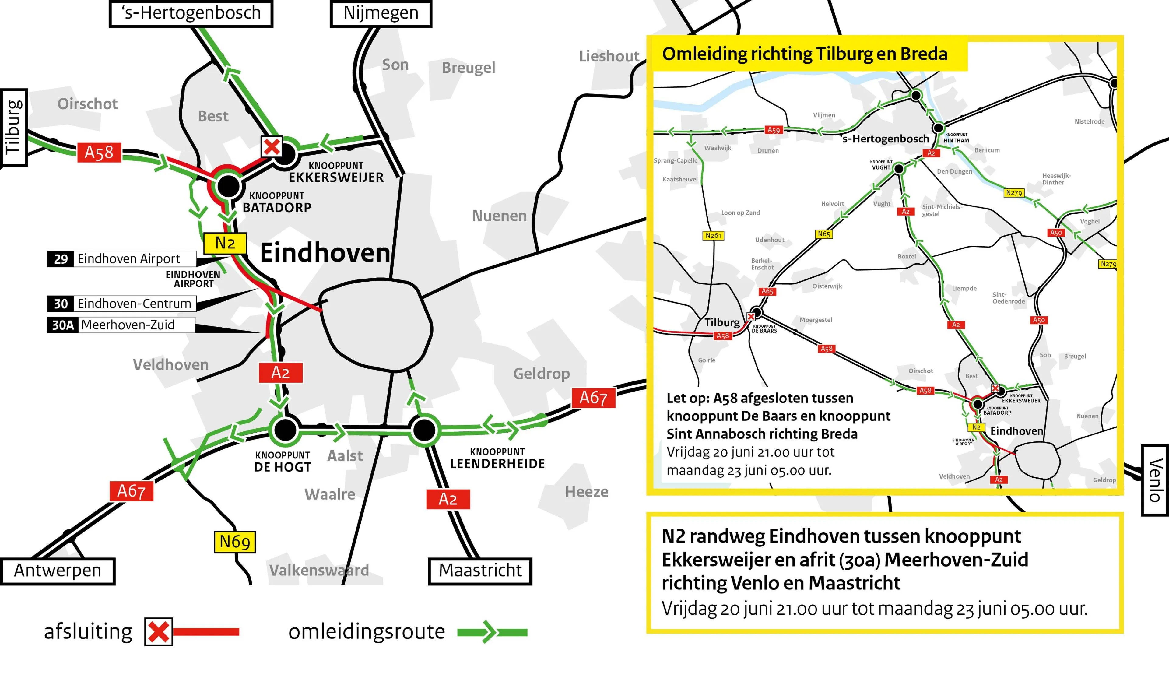 werkzaamheden n2 eindhoven rijkswaterstaat