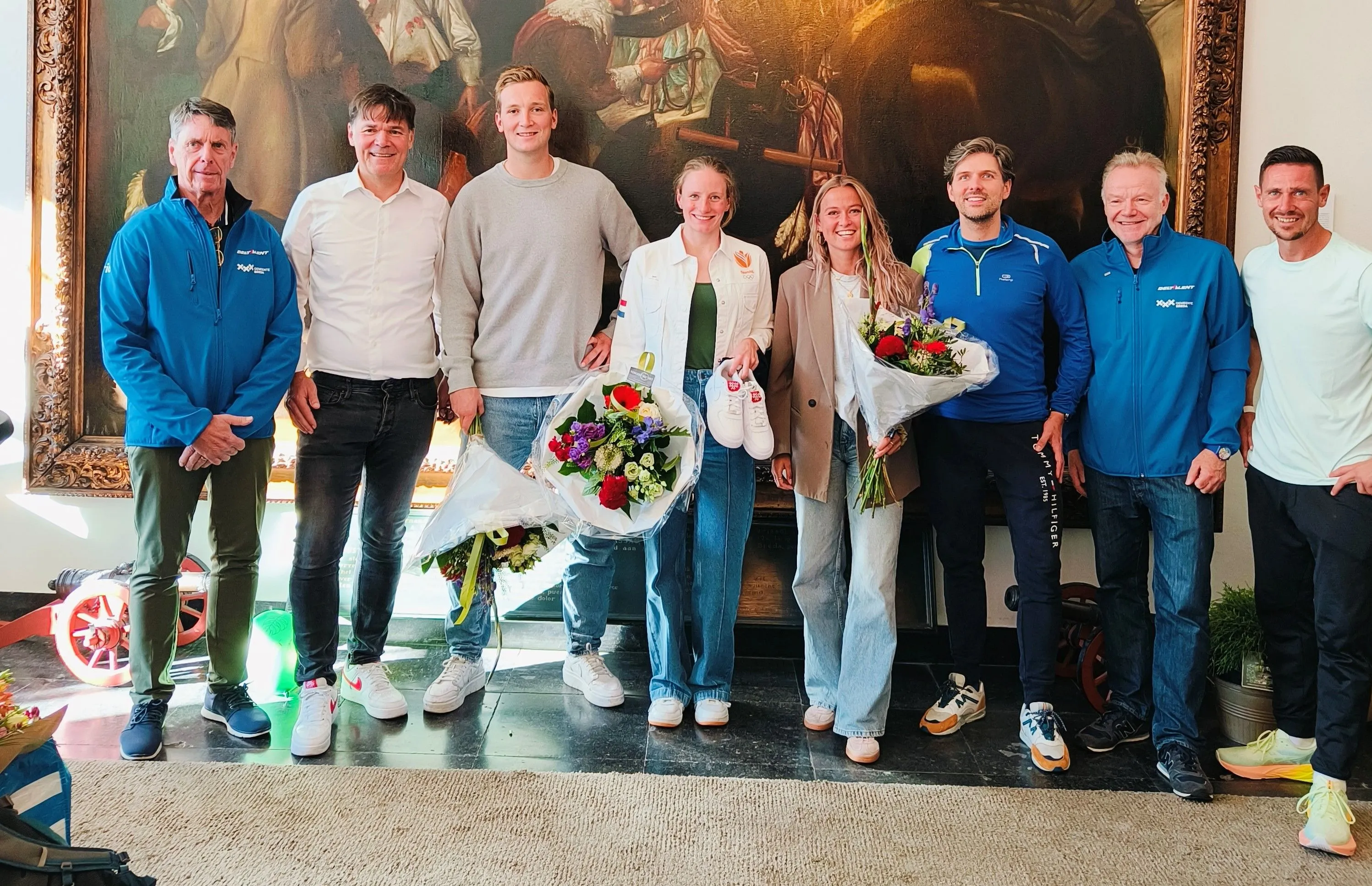 241007 huldiging floris anne maya om olympische prestaties