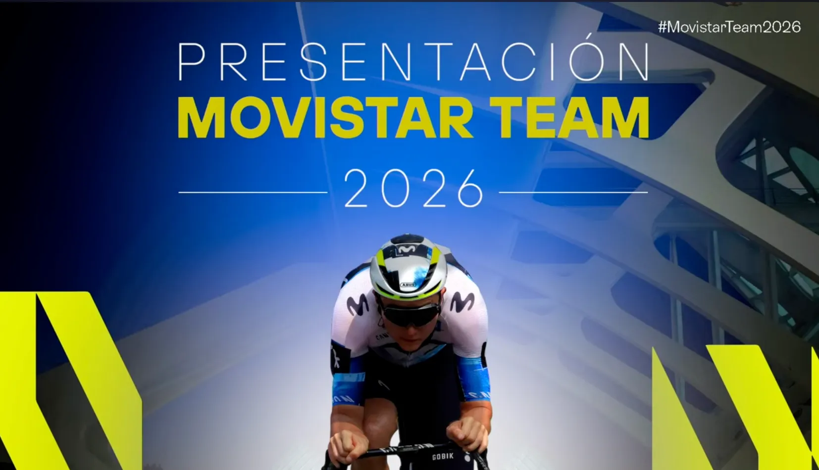 Cartel de la presentación de Movistar Team (2026)